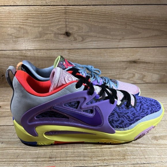 NEW SZ 15 Men\'s Nike KD 15 NRG \'What The\' Basketball Shoes Grape Pin: FN8010-500 main image 5
